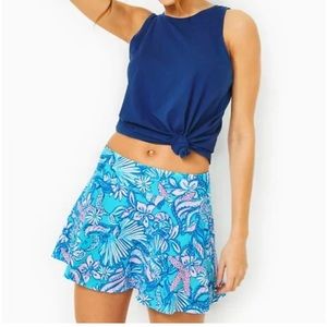 NWT Lilly Pulitzer Corrine Skort in Amalfi Blue size M